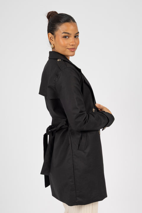 Gabardina Amanda - Negro