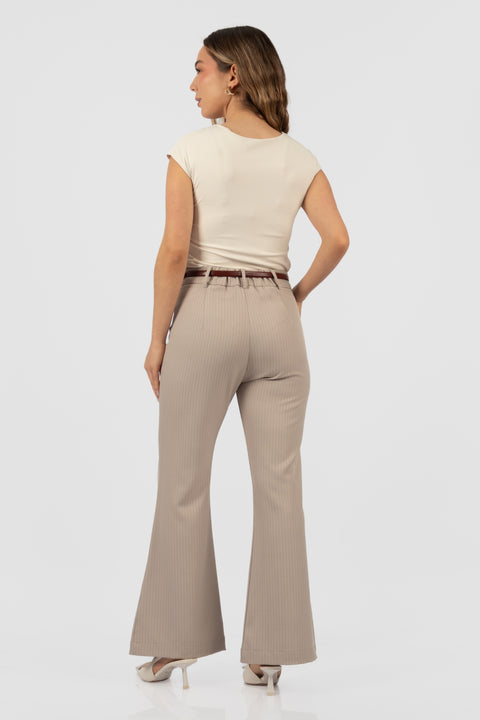 Pantalón Elisa - Beige Listado