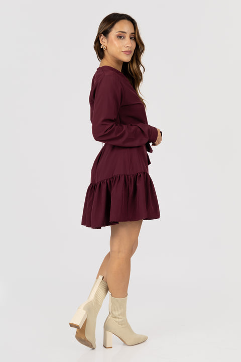 Vestido Nataly - Vino
