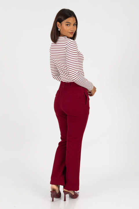 Pantalón Romina - Vino