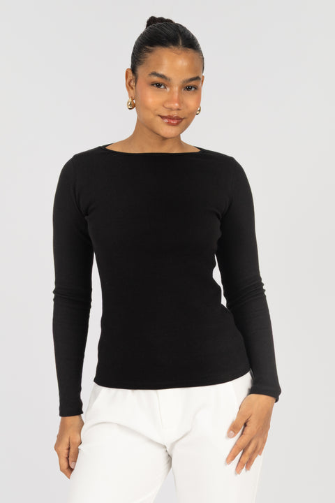 Polo Cristina Ojal - Negro