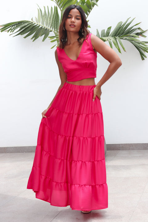 Falda Livia - Fucsia