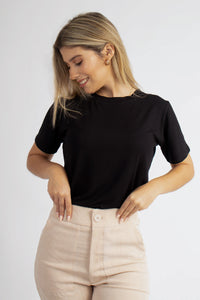 CAMISETA BASICA NEGRO