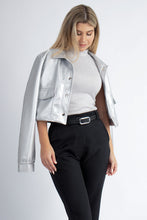 Cargar imagen en el visor de la galería, CASACA DONNA PLATEADO
