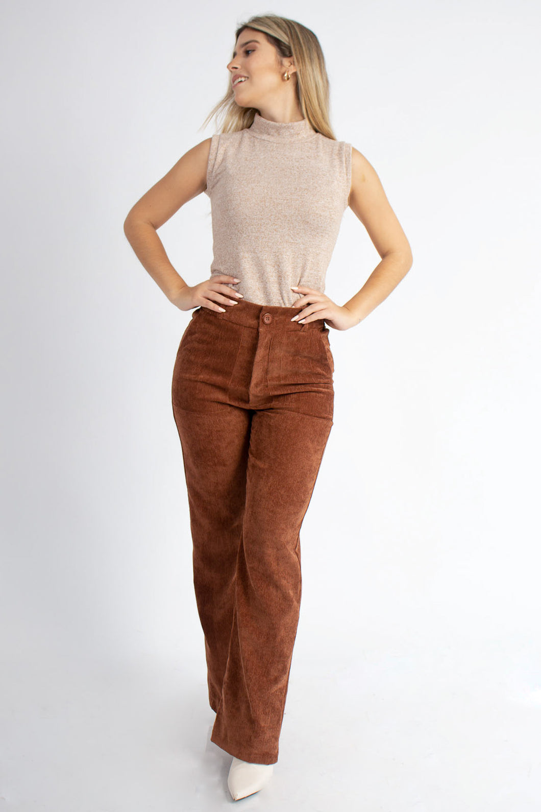 PANTALON LORENA MARRON