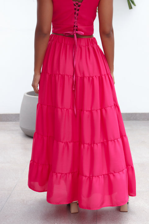 Falda Livia - Fucsia