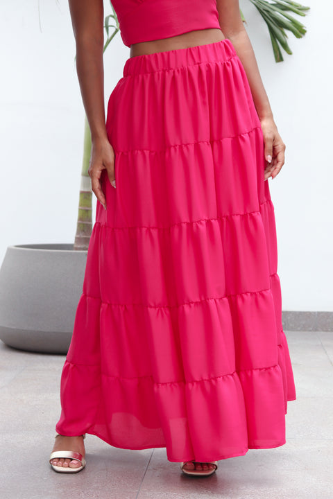 Falda Livia - Fucsia