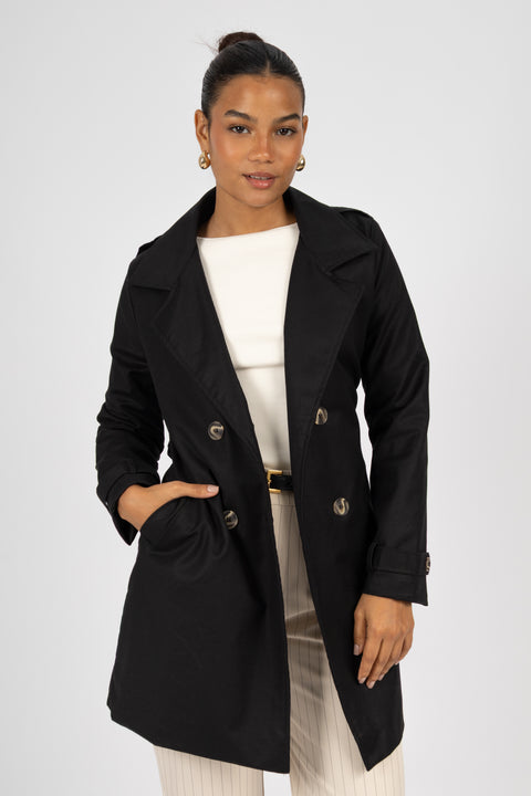 Gabardina Amanda - Negro