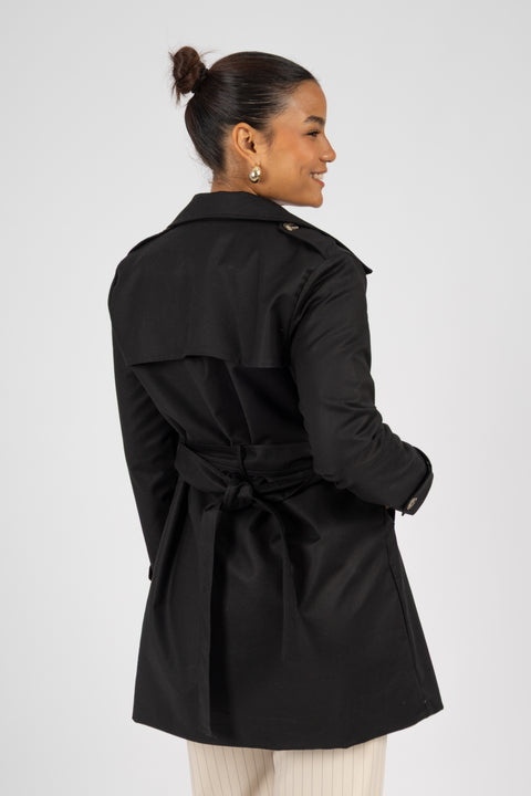 Gabardina Amanda - Negro