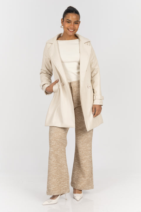 ⁠Gabardina Denver - Crema