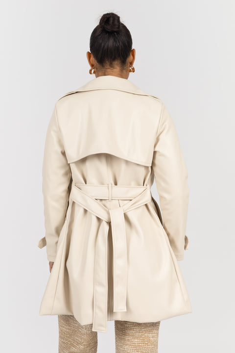 ⁠Gabardina Denver - Crema