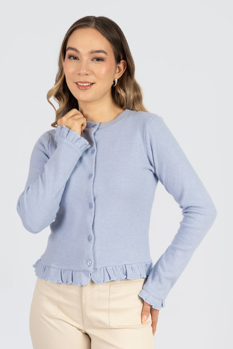 Cardigan Arlette - Celeste