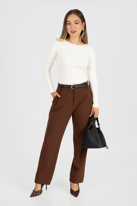 Pantalon Carola - Marrón