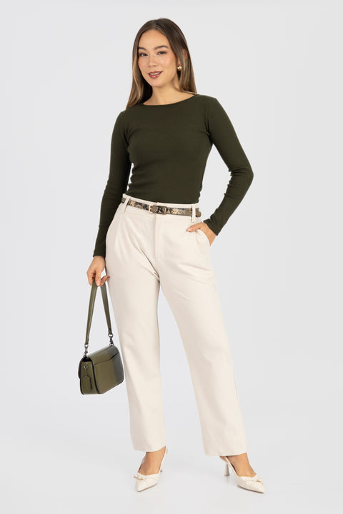 Pantalon Carola - Crema