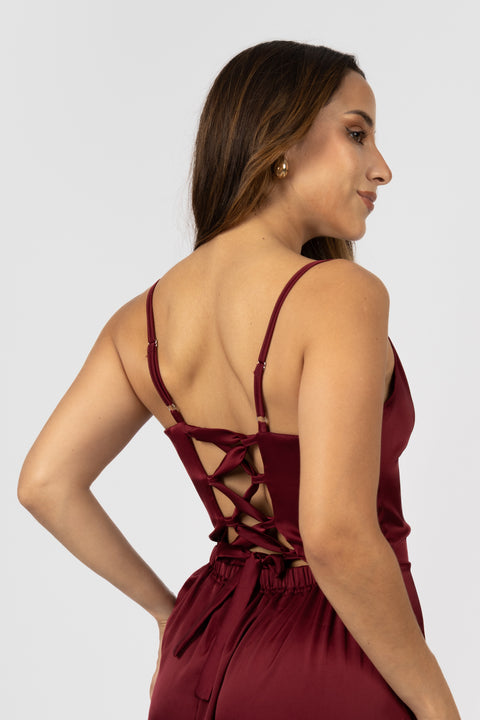 Vestido Francesca - Vino