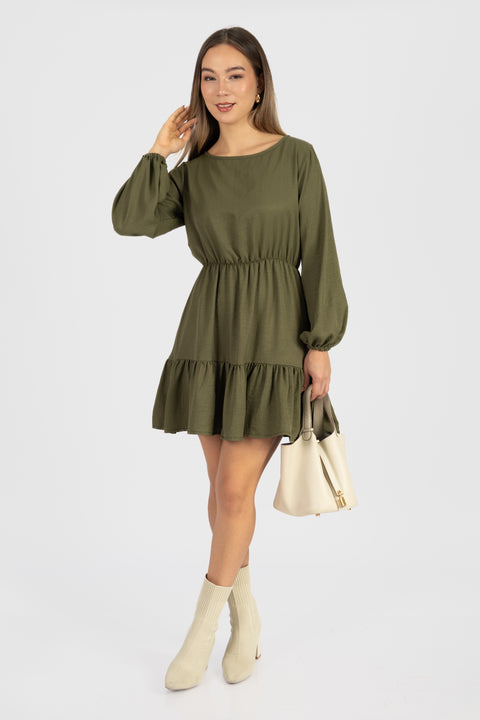 Vestido Clara - Verde Olivo