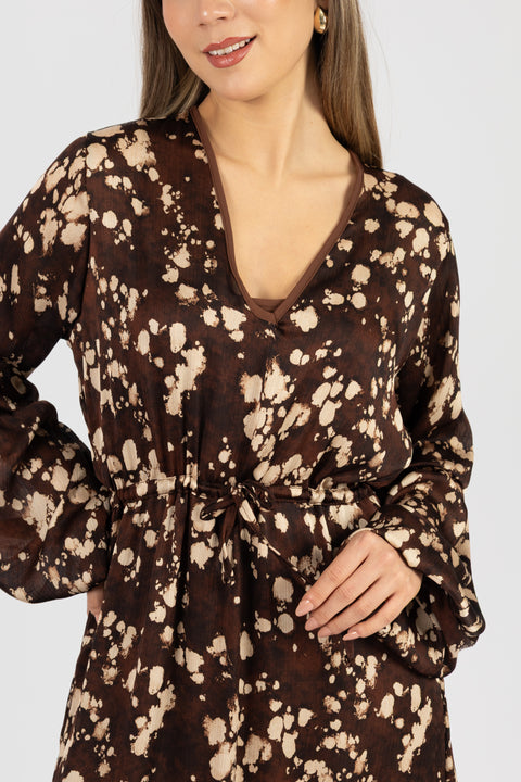 Vestido Thais - Chocolate