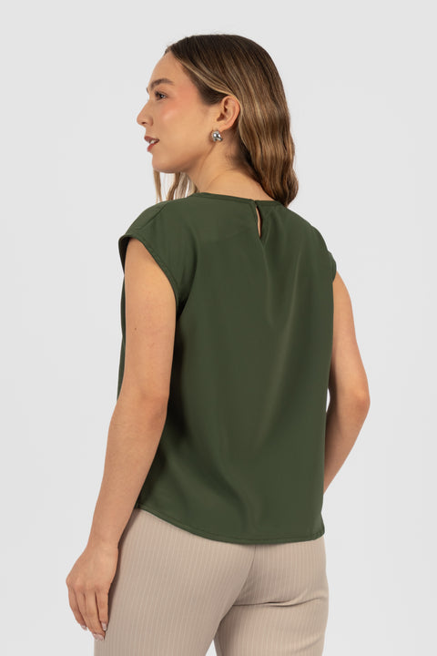 Blusa Eliana - Verde Olivo