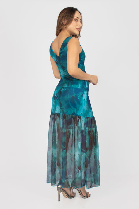 Vestido Teresa - Turquesa