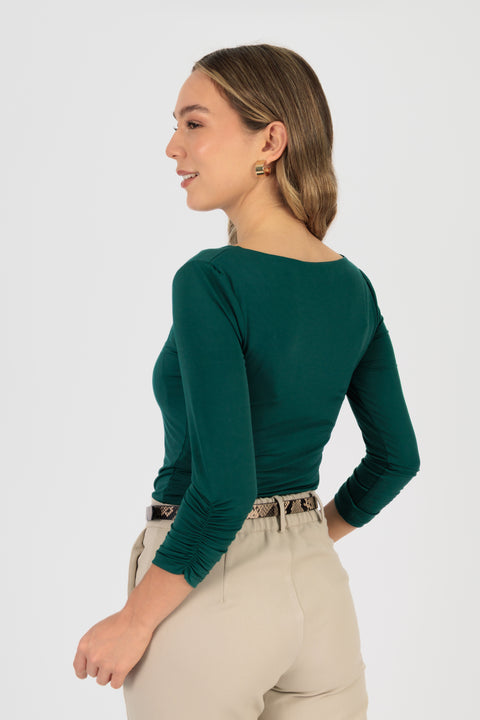 Polo Zoe - Verde Esmeralda