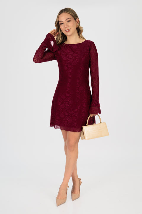 Vestido Carola - Guinda