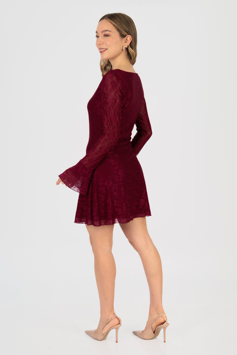 Vestido Carola - Guinda