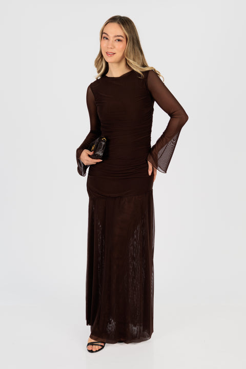Vestido Hellen - Chocolate