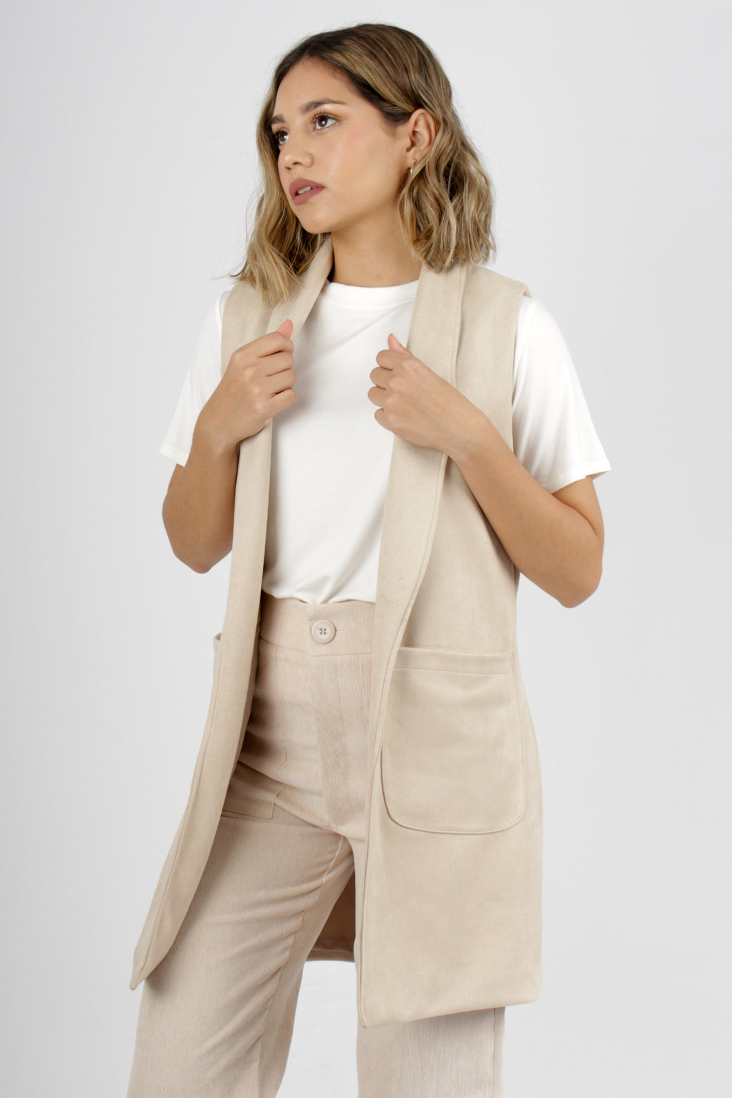 CHALECO COCO BEIGE