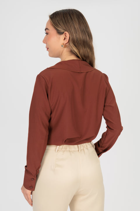 Blusa Brunella - Marron