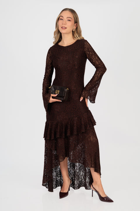 Vestido Violeta - Chocolate