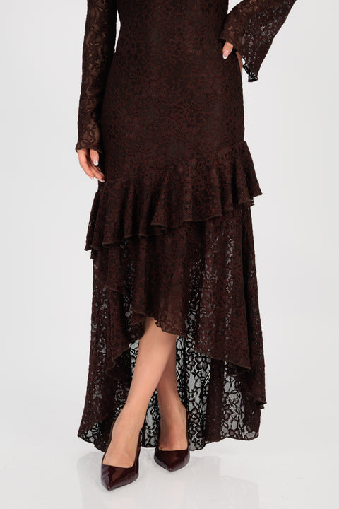 Vestido Violeta - Chocolate