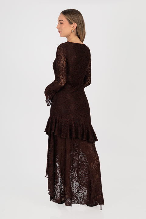 Vestido Violeta - Chocolate