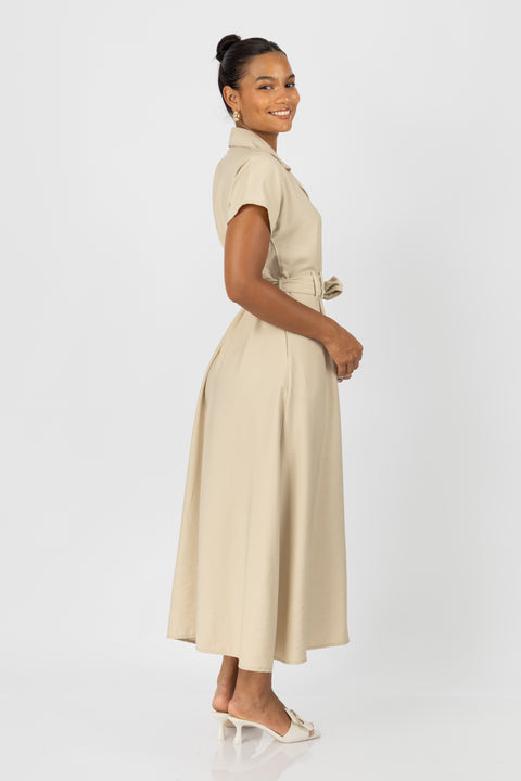 Vestido Valeska - Beige