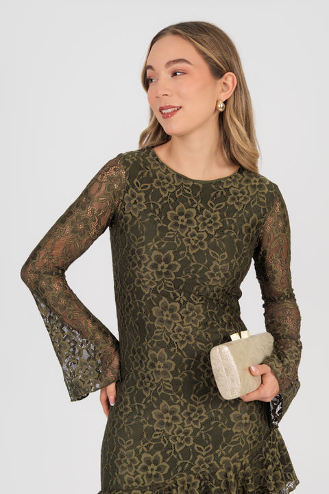Vestido Violeta - Verde