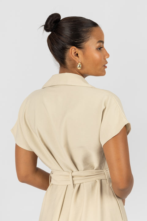 Vestido Valeska - Beige