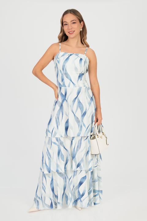 Vestido Alana - Celeste