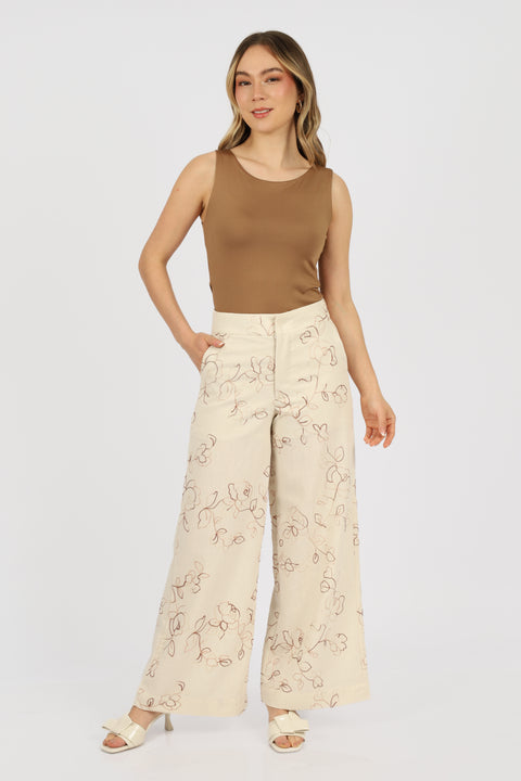 Pantalón Flavia - Crema