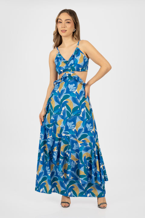 Vestido Brandy - Azul