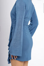Cargar imagen en el visor de la galería, VESTIDO ELEONOR AZUL
