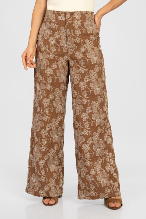 Pantalón Flavia - Marron