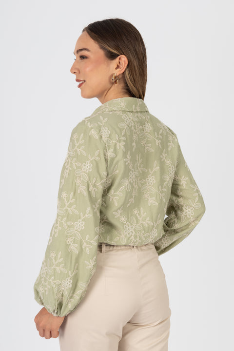 Blusa Orianka - Verde Pistacho