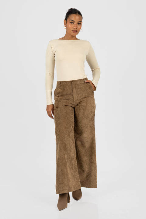 Pantalon Alessia - Marrón Ocre