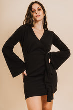 Cargar imagen en el visor de la galería, VESTIDO ELEONOR NEGRO
