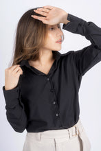 Cargar imagen en el visor de la galería, BLUSA CLASSY NEGRO
