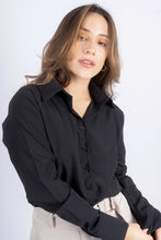 Cargar imagen en el visor de la galería, BLUSA CLASSY NEGRO

