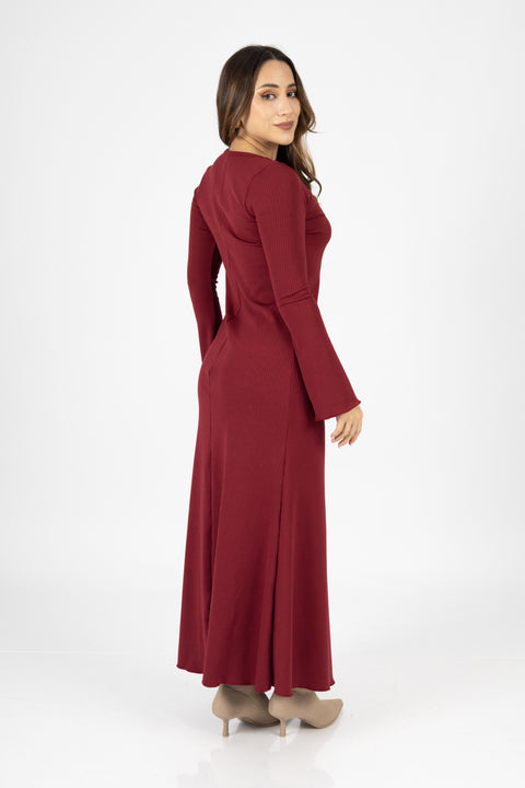 Vestido Cayetana - Guinda