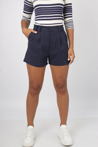 SHORT SASTRE AZUL MARINO