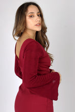 Cargar imagen en el visor de la galería, VESTIDO ALEXIA VINO
