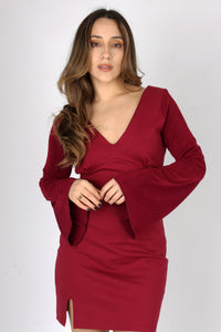 VESTIDO ALEXIA VINO
