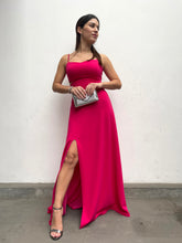 Cargar imagen en el visor de la galería, VESTIDO CONNI FUCSIA
